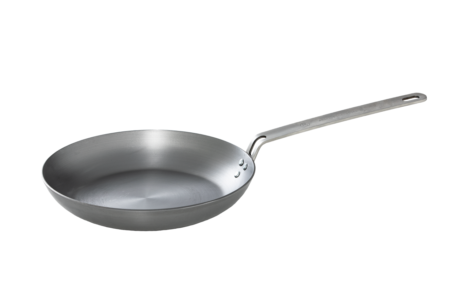 Kolstålspanna 28cm, pincett på köpet