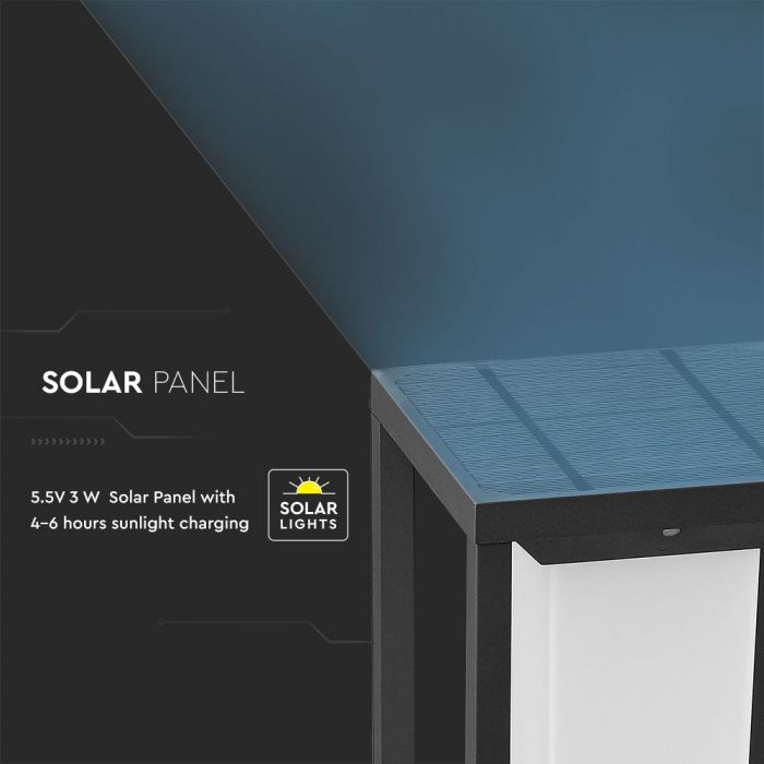 LED solcellsbelysning Pollare