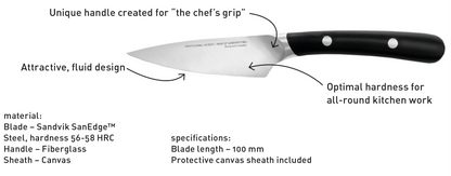 Le couteau du Chef - couteau d'office - 90 mm